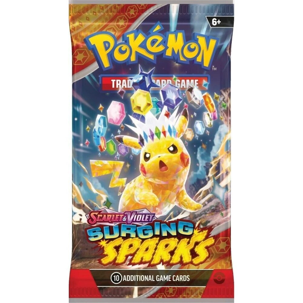 2 packs of Pokemon Scarlet & Violet: Surging Sparks